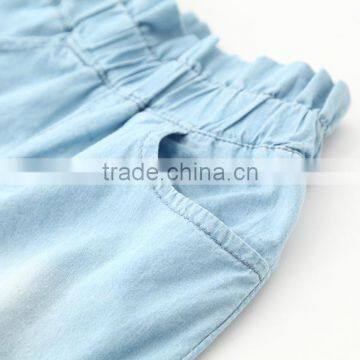 Wholesale Cartoon Cat Baby Girl Clothes 2016 New Summer Girl Light Color Jeans Lovely Little Girl Jeans photo-6