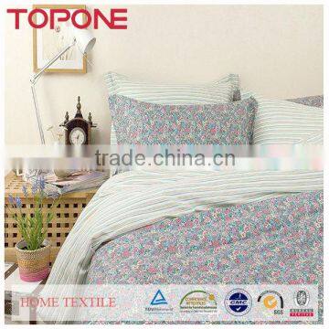 Plain design floral printed soft duvet covers 100% cotton