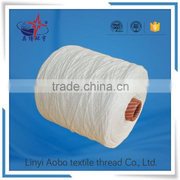 cheap raw white and dyed polyester sewing thread for bag and bale / 100% polyester bag sewing thread