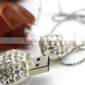 Crystal Jewellery 32GB USB in Silver Memory Stick