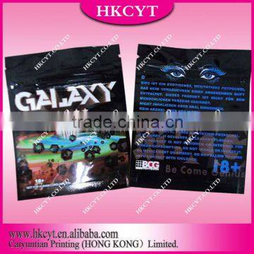 china supplier0.5g 1g 5g galaxy herbal incense bag