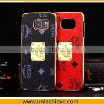 Brand MCM Fashion Luxury For Samsung S6 PU+PC Cell Phone Case