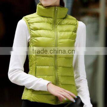 polyester vest custom ladies vest tops for winter