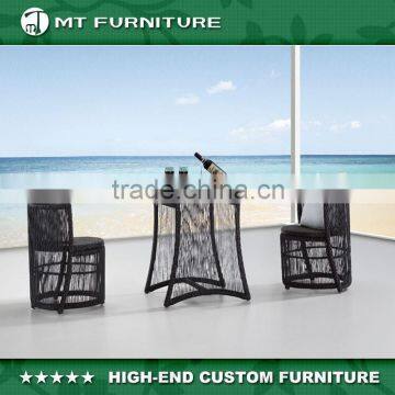 Space Saving Rattan Garden Set 3 Pieces