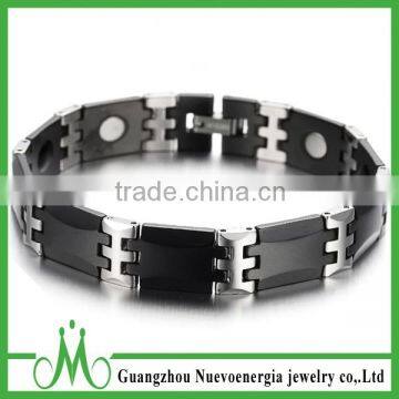 High quality fashionable jewelry bracelet wholesale price black tungsten bracelet