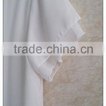 Sailor Collar Chiffon T-shirt Sweet Bow Girl White Tshirt photo-4