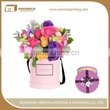 Custom handmade hard cardboard cylinder for flower
gift box