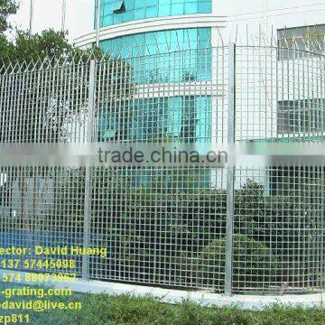 galvanized panoramica fence, galvanized panoramica steel grating fence. panoramica grating fence