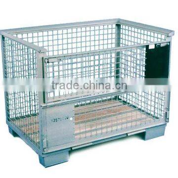 Folding Wire Mesh Container/ Stackable Storage Cage/ Metal Basket