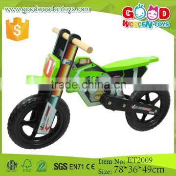 Top quality green color wooden racing bike, good price smart bike for children                        
                                                Quality Choice