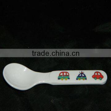 Cute print plastic spoon for children