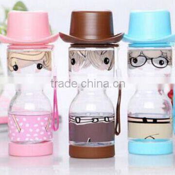factory-direct plstic hat cup ,unbreakable soda bottles,food grade handy bottles