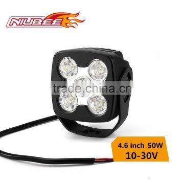 Portable 50w 4.6 inch motorcycle driving led work light