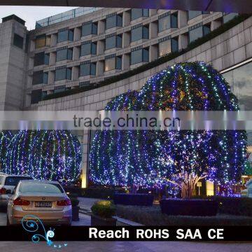 Outdoor street Holiday led lights decoration with led string lights Festival decoration outside hotel /supermarket