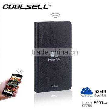 Both used for IOS and Android Cellphone Disk Wifi Disk Power Bank Rounter