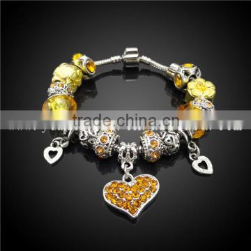 gold crystal fashion bracelet jewelry