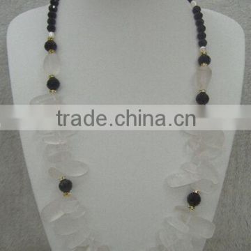 DIY 28inch crystal quartz handmade necklace