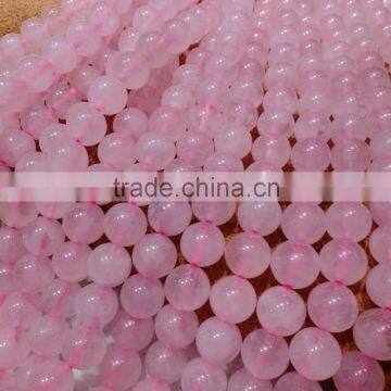 Polish Rose Quartz Seed Bead For Bracelet photo-4