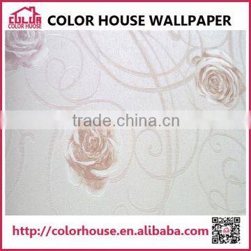 Girl Bedroom Floral Wallpaper Interior Decoration 3D Design photo-2