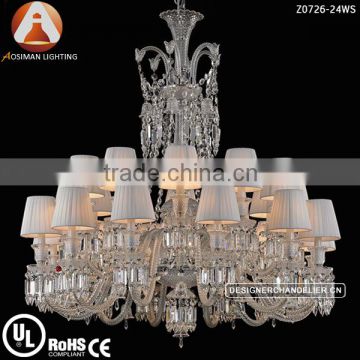 Baccarat Style 24 Light Crystal Chandelier