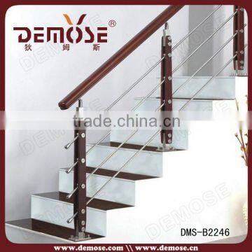 stainless steel stair handrail / safety step ladders with handrail