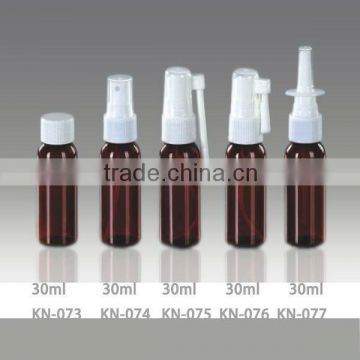 Wholesale pet plastic nasal spray bottles, nasal spray pump bottle 30ml