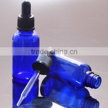 30ml cobalt blue glass oil bottle with dropper