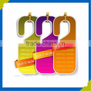 Hot Fashion Design Printed Private Label Logo Paper Hang Tags for Clothing