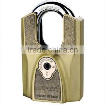 Excellent Quality Zinc Alloy Shackle Half Protected Vane Key Padlock