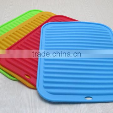 Wholesale Food Grade Rectangle silicone glass drying mat