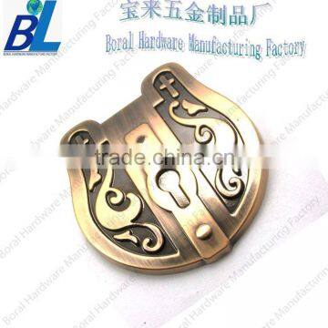 Valuable custom antique metal scutcheon for book decoration