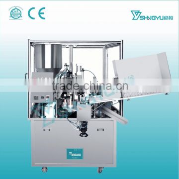 Alibaba China AFM automatic hand cream plastic tube filling and sealing machine