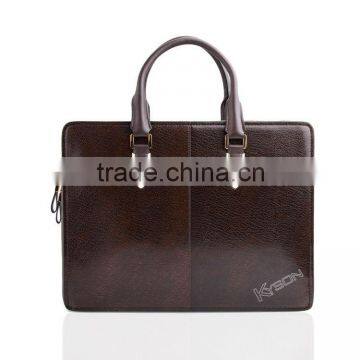 Stylish men latest factory wholesale plain leather hanbag