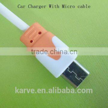 high quality car charger usb car charger portable usb car charger with micro cable