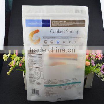 food grade cooked food packing vacuum high quality heat seal composite plastic bag with zipper