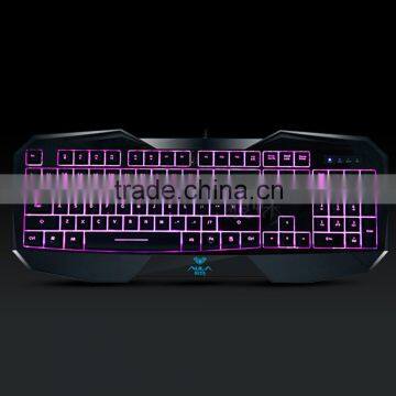 2015 New LED Illuminated Ergonomic Gaming Keyboard USB Multimedia Backlight Backlit Ultra-thin Keyboard photo-5