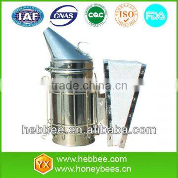 stainless steel bee smoker with bellow and shield