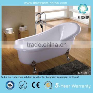 High quality classic freestanding indoor portable small deep bathtub