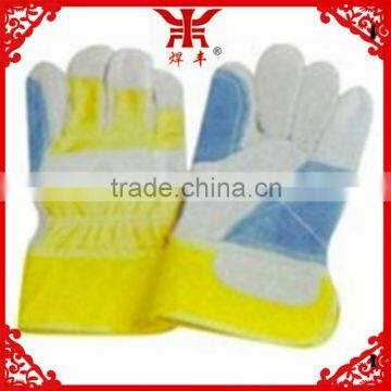 10.5 inch reinforced palm cow split leather safety product