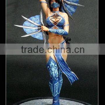 Mortal Kombat movie/cartoon comic character Kitana resin figurine/ statue