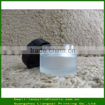 30g clear cosmetic glass jar with goldern cap, glass jar with aluminium cap                        
                                                Quality Choice