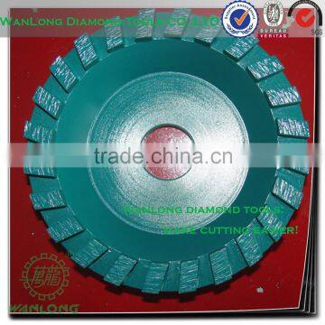 5" long life span alloy cup wheels for stone grinding and polishing,stone processing dimaond wheels