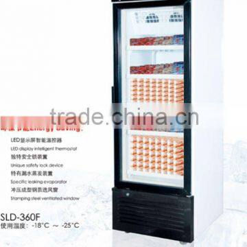 used glass door display freezer