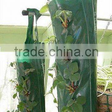 Garden Durable PE Woven Hanging Planting Grow Bags With 8 Planting Slits