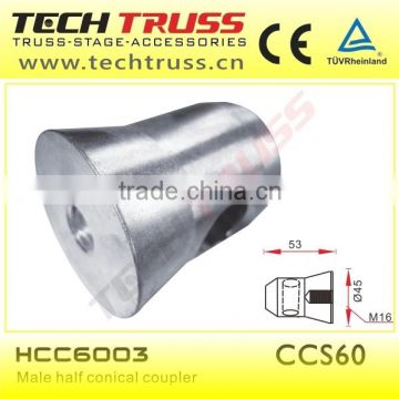 Male Half Conical Coupler for Heavy Duty Truss Base