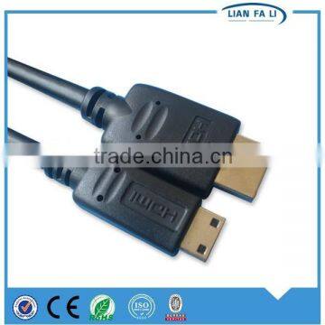 Factory oem hdmi to minihdmi cable flexible mini hdmi cable rohs hdmi cable