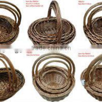 wicker plant basket