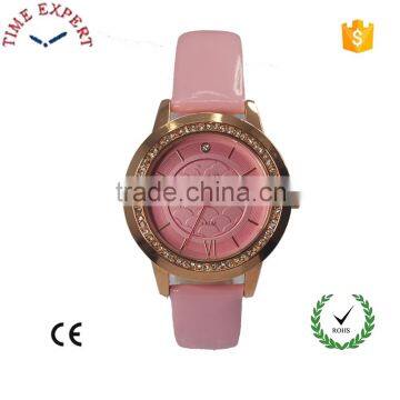 2016 latest collection alloy case with slicon strap lady watch