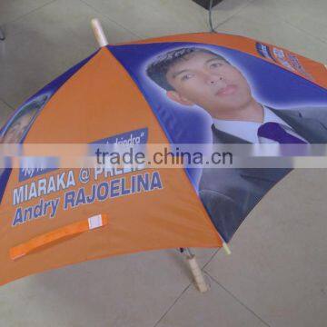 Auto Open Straight Hand Golf Umbrella With Print