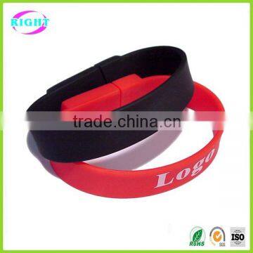 Cheap wholesale usb silicone wristband